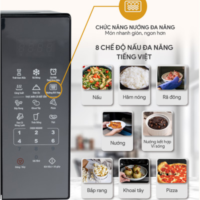 Lò Vi Sóng Có Nướng BlueStone MOB-7833 ( 25 Lít) - Hàng chính hãng