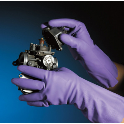 Đôi găng tay cao su Nhật Bản Shaldan Viny màu tím 100% cao su tự nhiên cao cấp dẻo dai, bền đẹp & không mùi