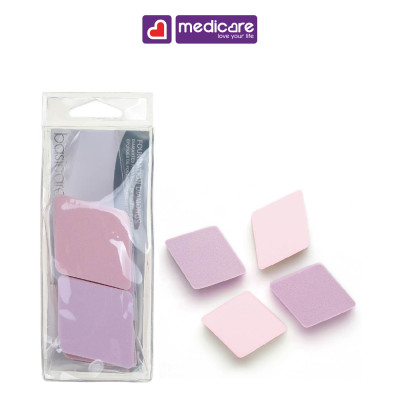 Bông phấn Basicare 1043B hình thoi 4 cái