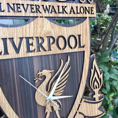 ĐỒNG HỒ GỖ TREO TƯỜNG LOGO BÓNG ĐÁ