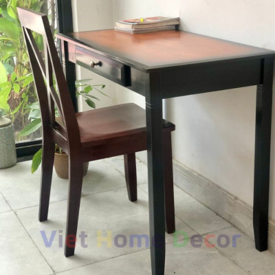 Bàn Học, Bàn Làm Việc Có Tủ Kéo Black/Cherry 3355 - Thương hiệu Viet Home Decor