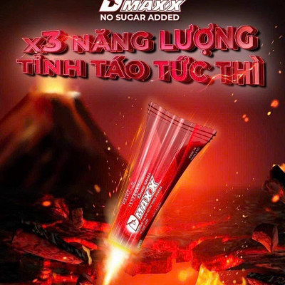 DMAXX thức uống bổ sung vitamin năng lượng không đường DAMODE 52 gói màu đỏ mỗi gói 2,2gr