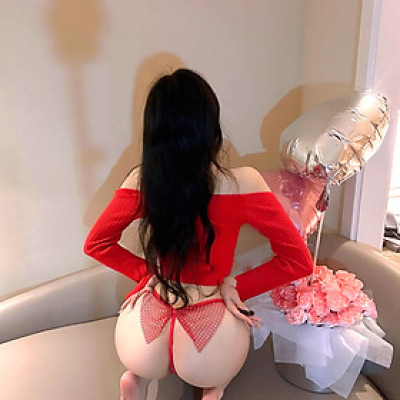 Quần lót nữ sexy lọt khe quyến rũ, quần lót ren xẻ đáy thiết kế dính nơ gợi cảm