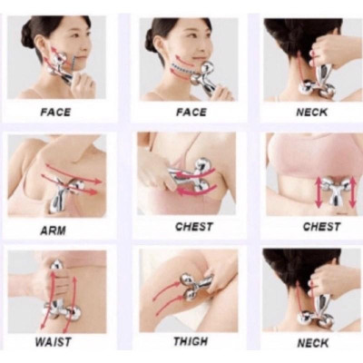 (Tổng kho) Con Lăn massage mặt, thanh lăn matxa 3D cao cấp Massage cơ thể: mặt, cánh tay, chân, mông và lưng