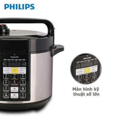 Nồi Áp Suất Điện Tử Philips HD2136/66, 5Lit - 980W, Hàng Chính Hãng