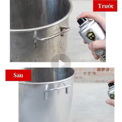 chai sơn xịt mạ crôm sáng như mới 350ml