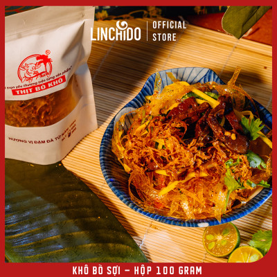 Khô Bò Sợi _ Tùng Phương Du Ký _ Loại 100 Gram ( LOẠI HỘP )