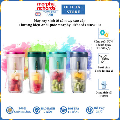 Máy Xay Sinh Tố Dạng Cốc Cầm Tay Morphy Richards MR9800 Xay Mọi Lúc Mọi Nơi 300ml (50W) - HÀNG NHẬP KHẨU