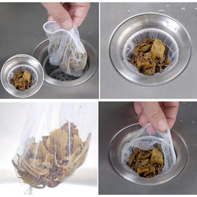 Combo 300 Túi Lọc Rác Bồn Rửa Bát - Túi Lưới Lọc Rác Giúp Ngăn Chặn Tắc Đường Ống