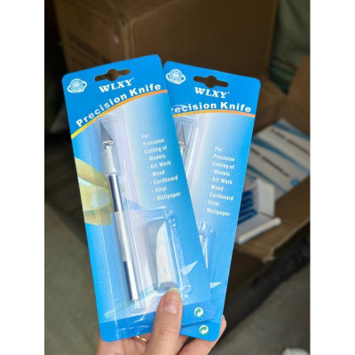 Dao Cắt Bột Nail Inox Không Gỉ, Siêu Bền, Tạo Form Móng Chuyên Nghiệp, Tặng Kèm 5 Lưỡi Dao Thay Thế Nail Phương Miu