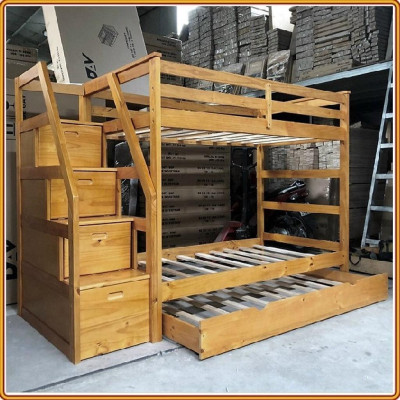 Giường 3 Tầng 165 (Vàng)