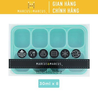 Khay silicon trữ đông đồ ăn dặm cho bé Marcus & Marcus - Ollie (30ml x 8 ngăn)
