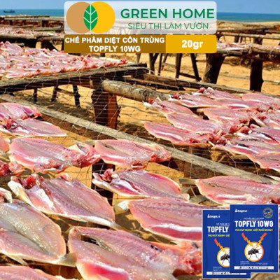 Thuốc Diệt Ruồi Greenhome, Topfly 10wg, Gói 20gr, Thu Hút Mạnh, Diệt Ruồi Nhanh, Hiệu Quả, An Toàn, Tiết Kiệm