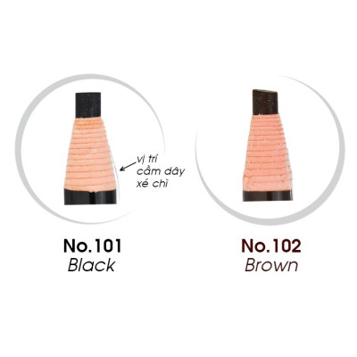 Chì mày xé Suri Eyebrow Pencil Hàn Quốc tặng kèm móc khoá