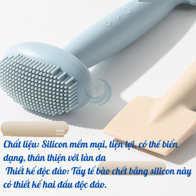 Cọ Đắp Mặt Nạ 2 Đầu Silicone – Làm Đẹp Thông Minh Cây Cọ Massage & Thoa Mặt Nạ 2 Trong 1 Cọ Silicone Đắp Mặt Nạ Đa Năng – Mềm Mại, Dễ Dùng Cọ Đắp Mask Chăm Sóc Da 2 Đầu – Tẩy Tế Bào Chết & Đắp Mask