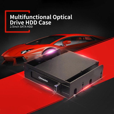 Hộp đựng ổ cứng đĩa quang đa chức năng OImaster Ổ cứng SATA 2,5 inch với vỏ kim loại