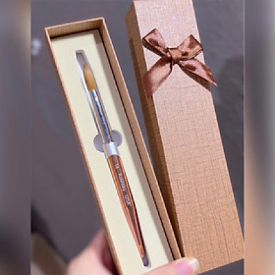 Cọ Đắp Bột Lông Chồn Cao Cấp KOLINSKY USA Màu Nâu Vàng Số 14, 16 (Kèm Hộp) Làm Nail Chuyên Dụng Tạo Hình Móng Bột, Đầu Cọ Mềm Ngậm Nước Tốt