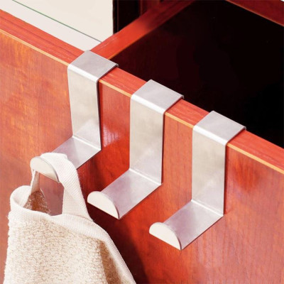 SET 2 Móc Inox, Treo Đồ Đa Năng Hình Chữ Z Chắc Chắn, Móc Gài Sau Cánh Tủ Bếp, Đa Năng Tiện Dụng Trong Không Gian Bếp. TakyHome 2016set2