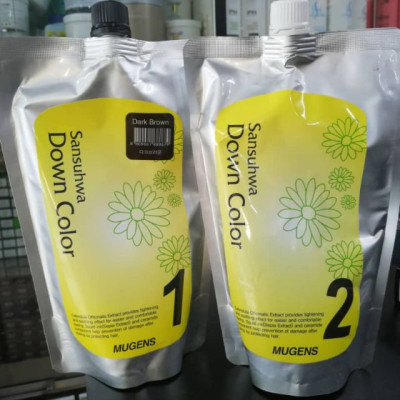 [Tặng móc khoá] Thuốc nhuộm tóc phủ bạc và thời trang Mugens Sansuhwa Color Hàn Quốc 2x450ml 