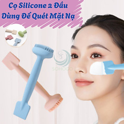 Cọ Đắp Mặt Nạ 2 Đầu Silicone – Làm Đẹp Thông Minh Cây Cọ Massage & Thoa Mặt Nạ 2 Trong 1 Cọ Silicone Đắp Mặt Nạ Đa Năng – Mềm Mại, Dễ Dùng Cọ Đắp Mask Chăm Sóc Da 2 Đầu – Tẩy Tế Bào Chết & Đắp Mask