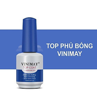 [Loại Rẻ Cho Học Viên] Bộ Vinimay Base Top Cứng Móng Kiềm Dầu, Top Loang Top Lỳ Top Bóng Top Kim Cương, Tạo Độ Bóng Cho Móng Chai 15ml Làm Nail