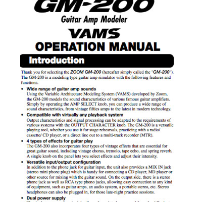 Effect Guitar  GM-200 Zoom - Hàng Chính Hãng