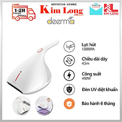 Máy hút bụi đệm giường, chăn nệm Deerma CM800 diệt khuẩn bằng tia UV ( hàng nhập khẩu )