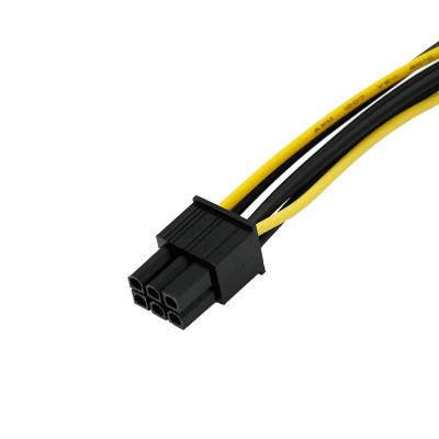 Cáp nguồn 2 SATA sang 6Pin PCI-E cho Card VGA - Hàng Nhập Khẩu