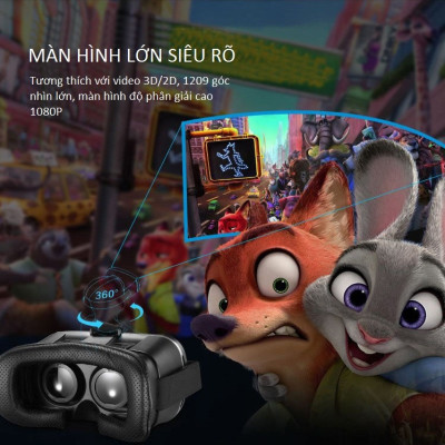 Kính Thực Tế Ảo Xem Phim 3D VR Shinecon Cao Cấp - Hàng Nhập Khẩu