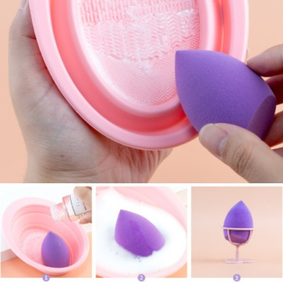 DỤNG CỤ VỆ SINH LÀM SẠCH CỌ TRANG ĐIỂM, DẠNG MÚT KHÔ, VỆ SINH CỌ MAKEUP DỄ DÀNG, GẤP GỌN TIỆN DỤNG 