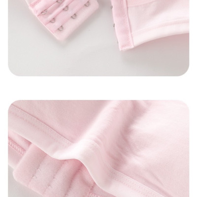 Áo Lót Nữ – Áo Lá Học Sinh Cotton Trơn Mút Liền Cài Sau 3 Móc F004 – 5 Màu, Free Size