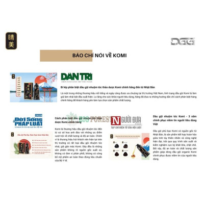 Lược nhuộm tóc, Dầu gội Phủ Bạc thảo dược, 350ml, Komi Nhật Bản 