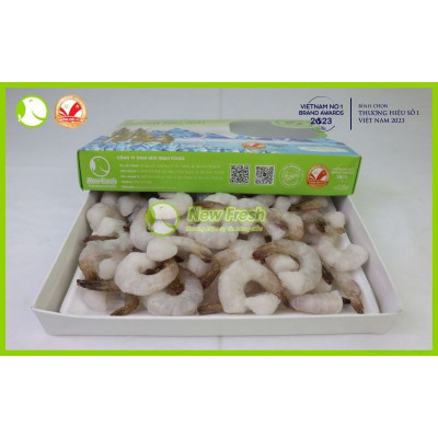  [GIAO NHANH HCM] Tôm Thẻ Sinh Thái Hữu Cơ Lột Vỏ Còn Đuôi Size Lớn - Hộp 500Gr