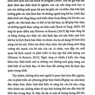 Sách - Khoa Học Thần Kinh Dành Cho Các Nhà Lãnh Đạo