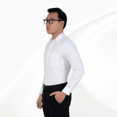 Áo sơ mi nam dài tay có túi màu trắng GENTITI by Thái Tuấn -  1C815HAKT101