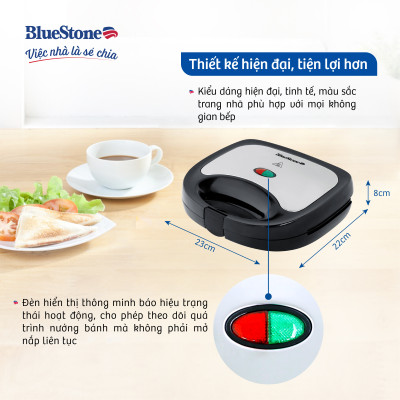 Máy Nướng Bánh Mì Kẹp BlueStone SBB-2333 (650W) - Hàng Chính Hãng