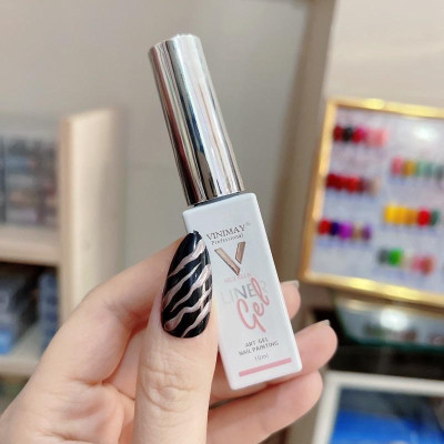 Gel Vẽ Cọ Nét VINIMAY Metan Làm Nail Siêu Đậm Mướt Chai 10ml, Sơn Gel Vẽ Móng Bền, Độ Bóng Cao Dùng Làm Móng Nữ bút vẽ metan nail