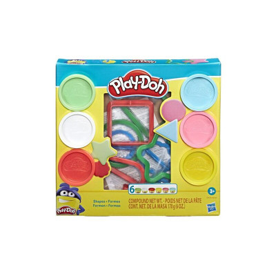 PLAYDOH Khuôn Tạo Hình Và Bột Nặn 4 Màu CBE8534/E8530-23241