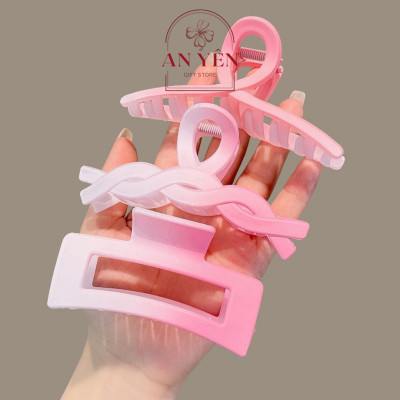 Set Quà Tặng Kẹp Tóc Hồng Phối Trắng No.11 Tặng Sinh Nhật Người Yêu 20/10 8/3, Quà Tặng Học Viên