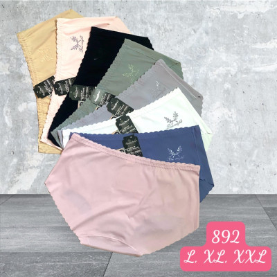 Combo 5 Quần Lót Nữ Su Tăm Trơn Không Viền Mỏng Nhẹ 892 – Co Giãn 4 Chiều, Thoáng Mát, Không Lộ Viền (Size L/XL/XXL)