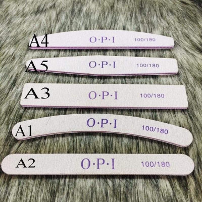 Dũa Móng Tay Opi Chữ Tím Độ Nhám 100/180 Loại Dày Form Chữ Nhật, Kim Cương, Thẳng, Bán Nguyệt Làm Nail - Nail Phương Miu