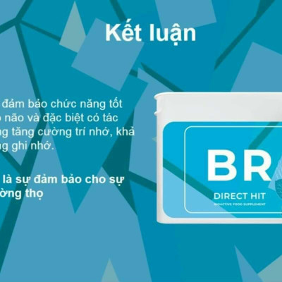 Thực Phẩm Sức Khỏe BR Direct Hit - Não Khỏe, Tinh Thần Khỏe - PROJECT V - Hộp 30 Viên - Xuất xứ Pháp, Hàng Chính Hãng