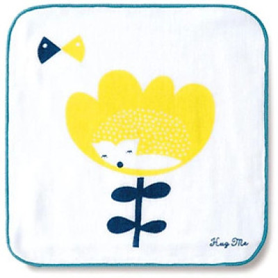Khăn gạt lau mặt cho bé hình bông hoa hiệu Orunet 100% organic cotton - Imabari Towel MS: HW0815