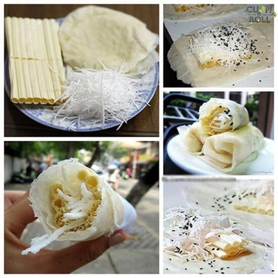 Bánh Tráng Bò Pía Đậu Xanh Thơm Ngon Hiệu Xuân Vui ( Bịch 30 Miếng )