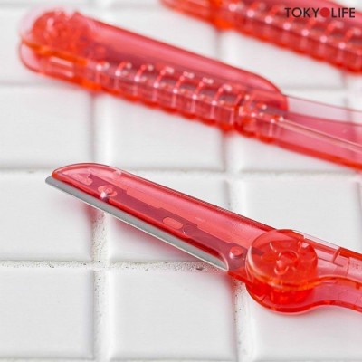 Dao Cạo Lông Mày Cán Gập Kai 01243 - 3P (Set 3 cây)