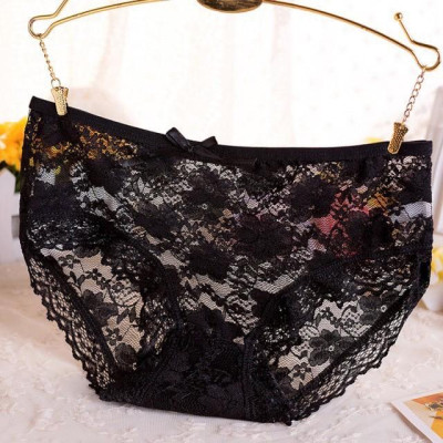 Quần Lót Nữ Lưới Kết Hợp Ren Thoáng Khí Sexy Trong Suốt (WL51)