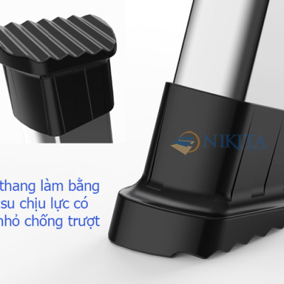 Thang nhôm ghế bậc lớn Nikita NKT-DL04