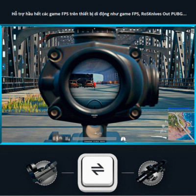 Thiết Bị Bluetooth Không Dây Kết Nối Chuột & Bàn Phím Hỗ Trợ Chơi Game Mobile IPEGA PG-9116 - Hàng Chính Hãng