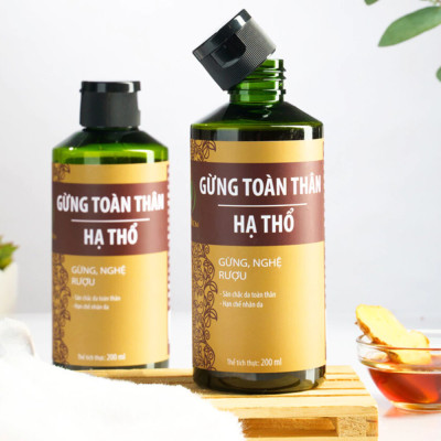 Gừng toàn thân hạ thổ giữ ấm cơ thể, lưu thông khí huyết, giảm đau nhức Wonmom 200ml
