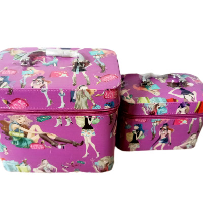 Hộp đựng mỹ phẩm, cốp trang điểm nhiều họa tiết mang đi du lịch tiện lợi